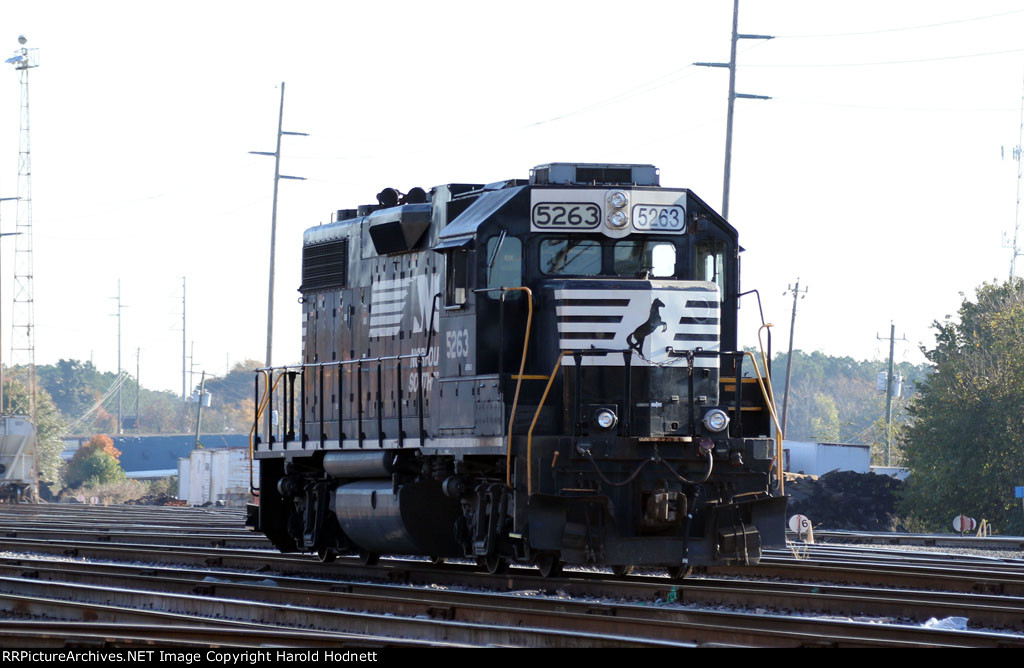 NS 5263 sits in the yard